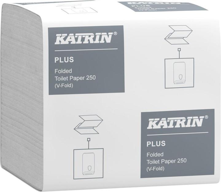 Actual product image Katrin Single-sheet toilet paper PLUS 2-ply 10,000 tissues (10 x)