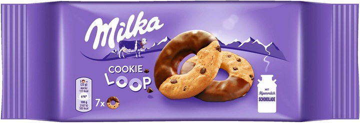 Actual product image Milka Cookie Loop (154 g)