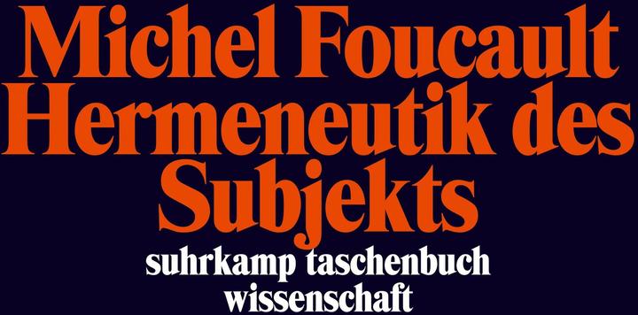 Produktbild Hermeneutik des Subjekts (Deutsch, Michel Foucault, 2009)