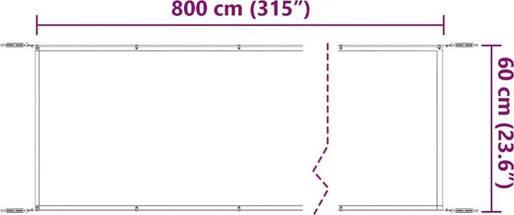 Image du produit vidaXL Senkrechtmarkise (0.60 m)