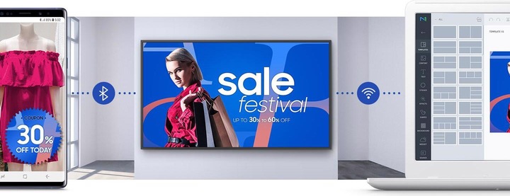 Actual product image Samsung QB43B (3840 x 2160 Pixels, 43")