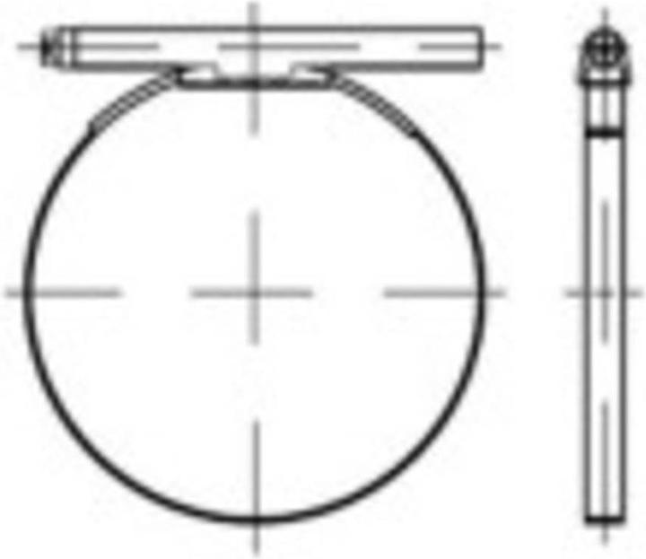 Actual product image Toolcraft Hose clamps DIN 3017 12 m (50 pcs.)