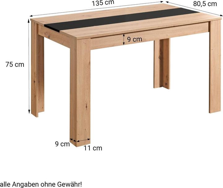 Actual product image Homestyle4u Dining room table Wooden table