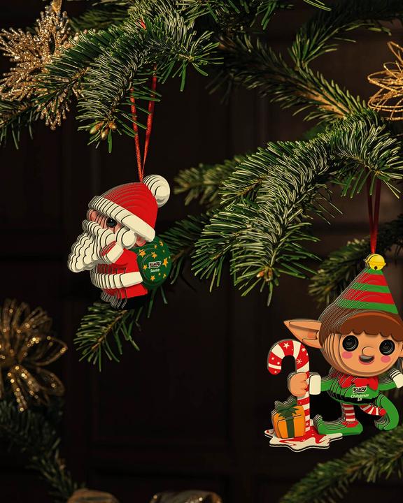 Actual product image Eugy 3D handicraft set Christmas elf (MQ6)