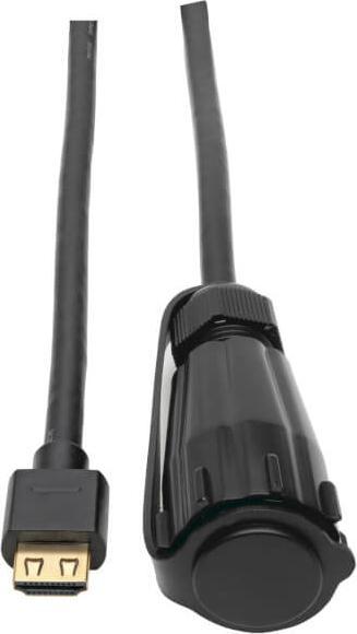 Produktbild Eaton High-Speed HDMI Cable M/M - 4K 60Hz HDR Industrial IP68 Hooded Connector Black 12ft. (3.66 m)