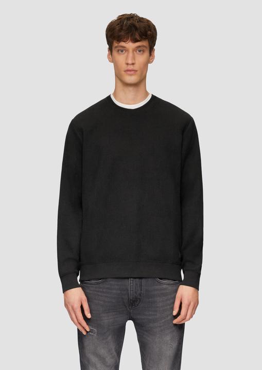 Immagine prodotto S.Oliver Sweatshirt Sweatshirt aus Jacquard in Strick-Optik (3XL)