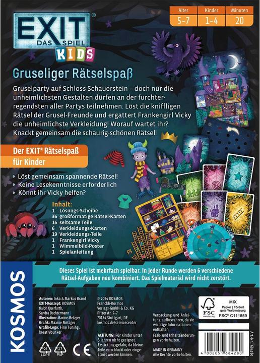Image du produit Kosmos Un jeu d'énigmes effrayant (Allemand)