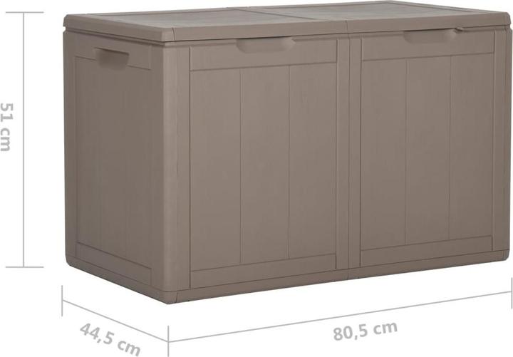 Actual product image vidaXL Garten-Aufbewahrungsbox