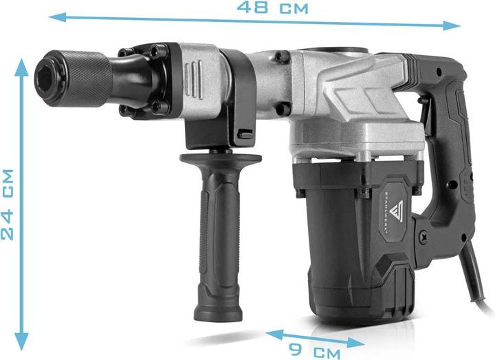 Image du produit Stahlwerk Marteau de démolition AH-1300 ST avec puissance de 1 300 W, 4 000 coups par min. (Air comprimé)