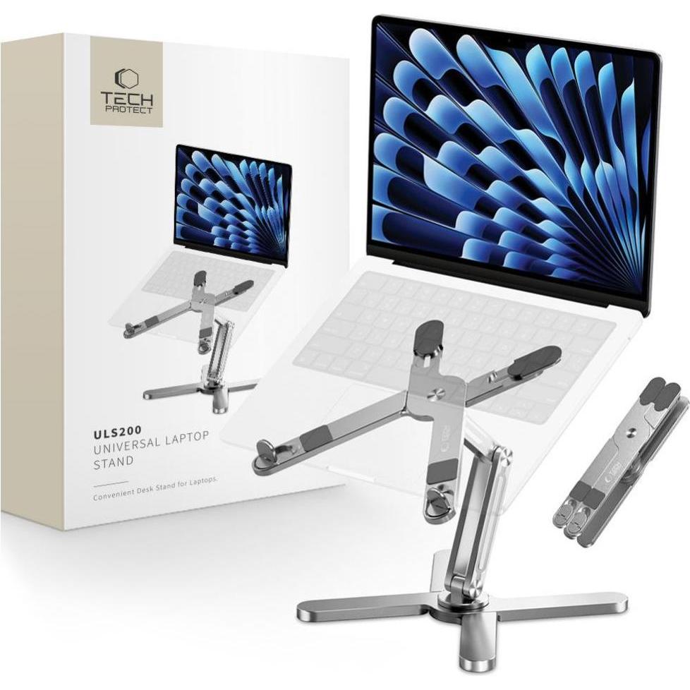 Thumbnail - Tech-Protect ULS200 universal stand for laptops up to 16" - silver, Notebook Ständer, Silber