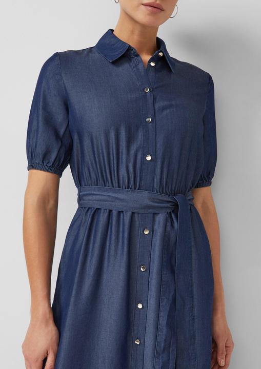 Image du produit s.Oliver Midi-Hemdblusenkleid aus Lyocell mit Bindegürtel (48)