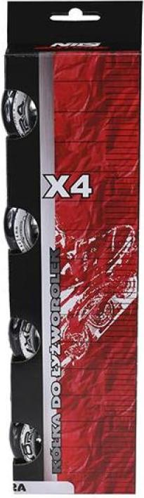 Nils VE 70x24 82A Schwarze RÄDER (4 Stück) (70 mm, 82a)