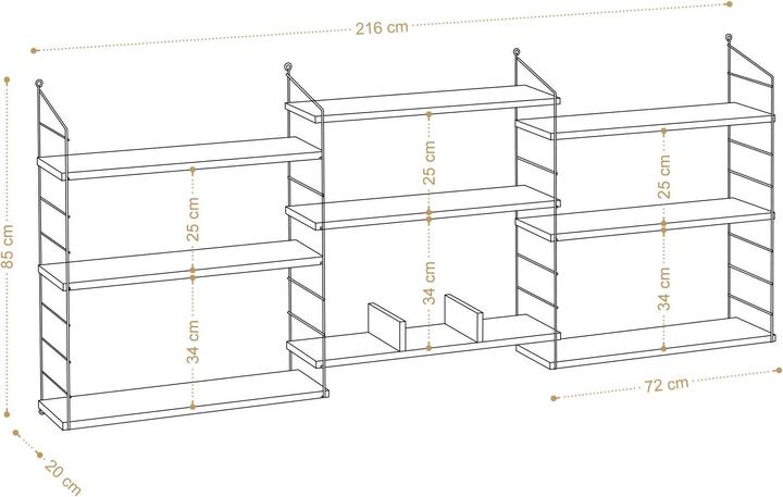 Actual product image Kalune Design Laura (85 x 20 x 216 cm)