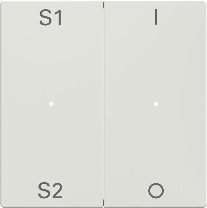 Schneider Electric Wippen für Taster-Modul 2fach (Szene1/2, 1/0), polarweiss glänzend, System M