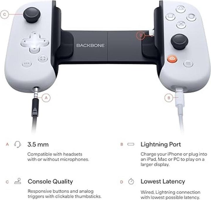 Actual product image Backbone One Playstation Edition (Lightning) - 2nd Gen. (iOS)