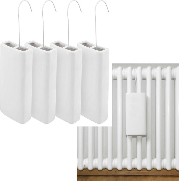 Immagine prodotto Pearl Set di 4 evaporatori d'acqua per termosifoni, ceramica, umidificatori