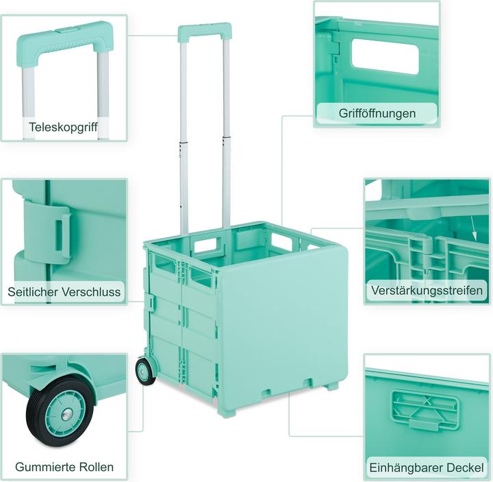 Produktbild Relaxdays Einkaufstrolley