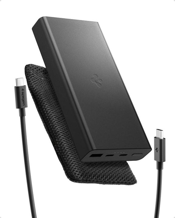 Actual product image Spigen Powerbank Essential EA3020 20000mAh 30W black (20000 mAh, 30 W)