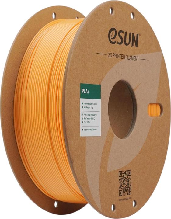 Image du produit eSUN PLA+ Apricot Orange Filament 1.75mm 1Kg (PLA+ LECTURE, 1.75 mm, 1000 g)