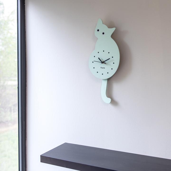 Produktbild Fisura CAT CLOCK - mint