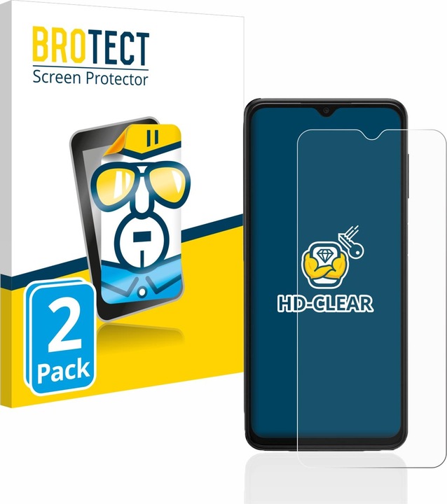 Actual product image BROTECT Screen Protector Clear (2 Piece, Samsung Galaxy A13 5G)