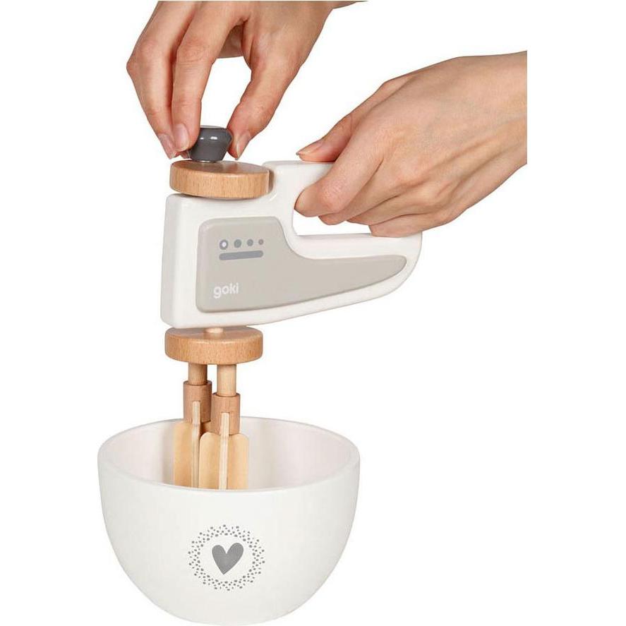 Thumbnail - Goki Handmixer mit Rührschüssel aus Holz