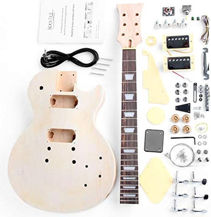 Produktbild Rocktile DIY Single Cut Bausatz E-Gitarre (E-Gitarren Set, Aluminium, Mahagoni, Pappel)