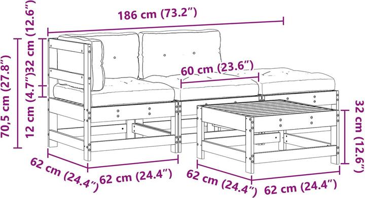 Produktbild vidaXL Garten-Lounge-Set