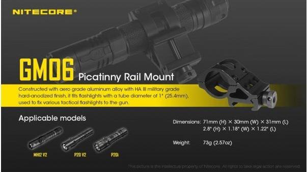 Produktbild Nitecore GM06 Waffenhalterung