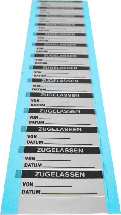 Image du produit Brady B-184, WOAF-42-D, Étiquettes de contrôle qualité imprimables, papier d'aluminium, noir sur blanc