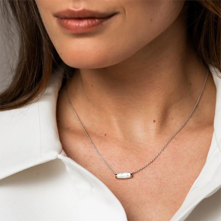 Immagine prodotto Ti Sento Milano Collana con madreperla bicolore 3942MW/42 (Argento 925, 48 cm)