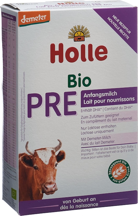 Actual product image Holle Bio-Anfangsmilch PRE (neu) (400 g, from birth)