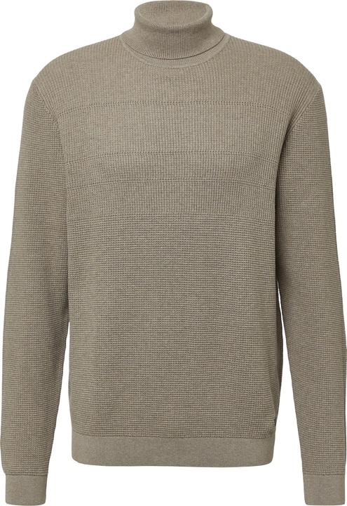 Actual product image s.Oliver Strickpullover Strukturmikx-Pullover aus reiner Baumwolle mit Rollkragen (L, S)