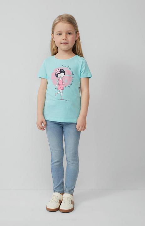 Produktbild S.Oliver T-Shirt T-Shirt mit Glitzerprint (92)