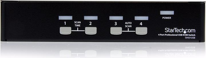 Produktbild StarTech 4 Port VGA USB KVM Switch mit Hub - Professioneller VGA KVM Umschalter