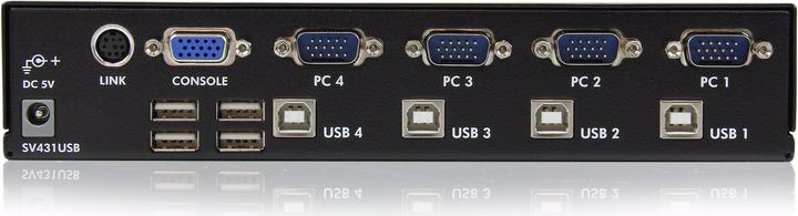 Produktbild StarTech 4 Port VGA USB KVM Switch mit Hub - Professioneller VGA KVM Umschalter