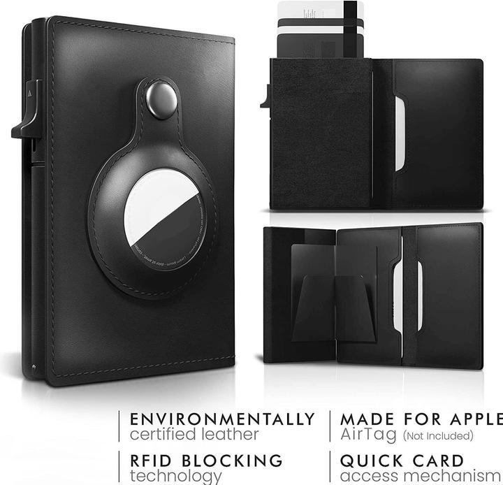 Actual product image Cadorabo Cover with card compartment compatible with Airtag
