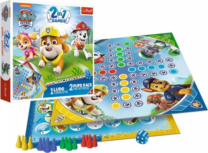 Produktbild Trefl Board game 2 in 1 Paw patrol BALT FIN (Litauisch, Polnisch)