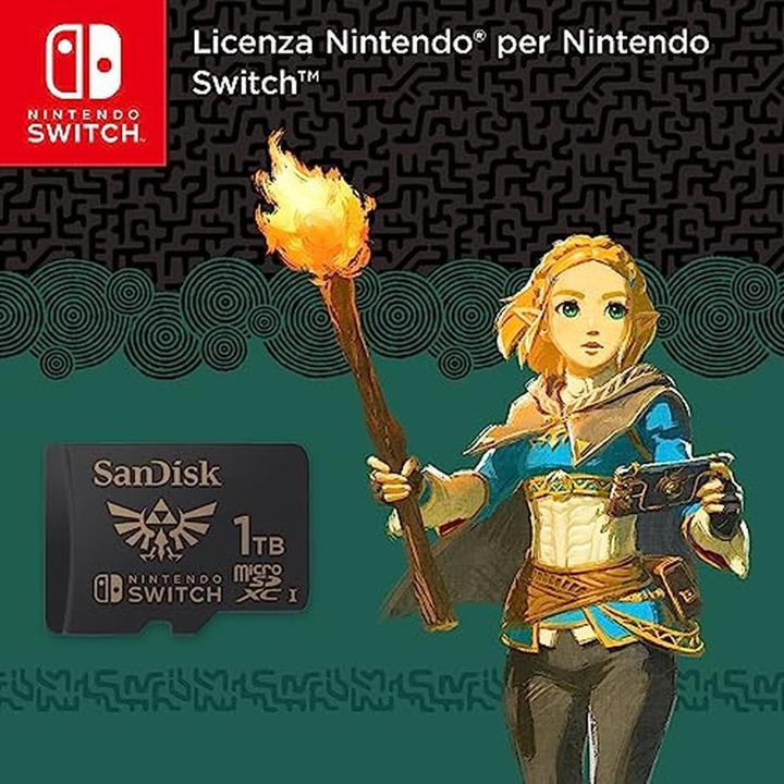 Immagine prodotto SANDISK Nintendo Switch Card (1000 GB, microSDXC, U3, UHS-I)