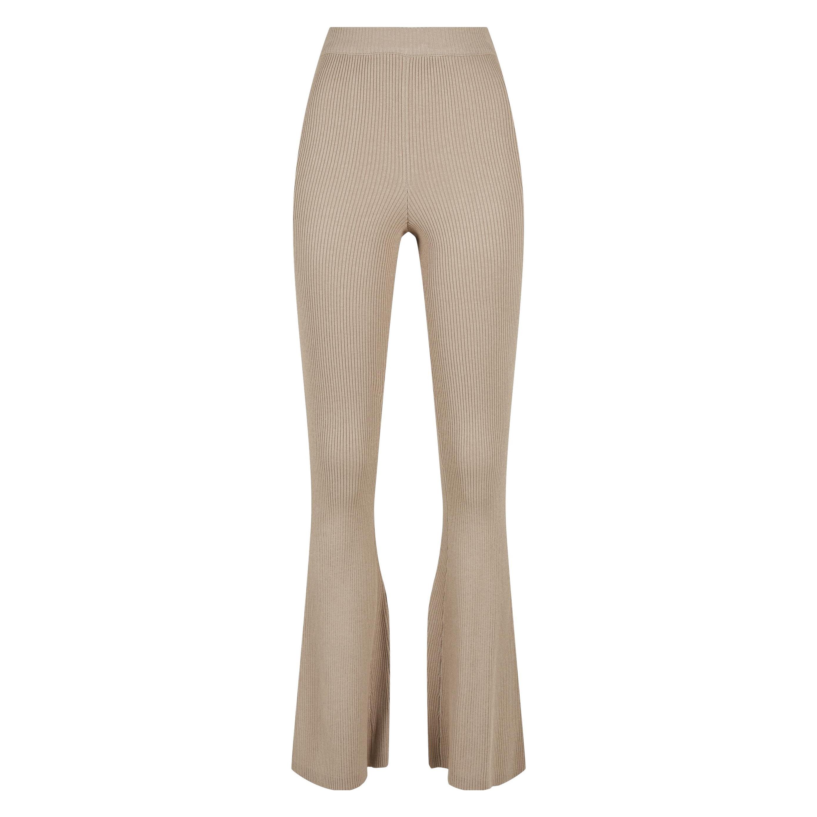Urban Classics, Damen, Hosen, Ladies Rib Knit Bootcut Leggings - 16766, (Xxl)