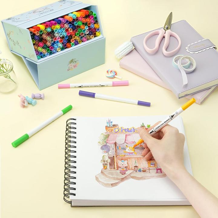 Immagine prodotto Ohuhu Maui Pinselstifte (120 Stk.) WHI (120x)