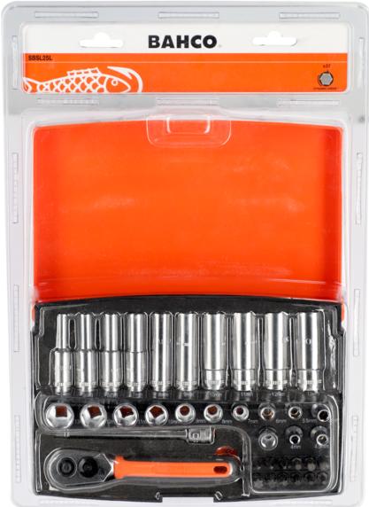 Actual product image Bahco 1/4" Steckschlüssel-Satz, metrisch, Sechskant, lange Ausführung, inklusive Schraubendreher-Bits, 3 (10 mm, 11 mm, 12 mm, 13 mm, 4.5 mm, 5.5 mm)