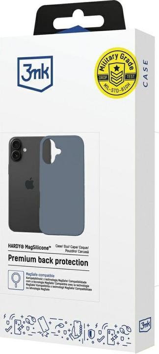 Actual product image 3MK Etui Hardy MagSilicone do Apple iPhone 16 Plus ultramarine (Apple iPhone 16 Plus)