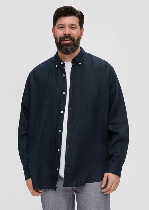 Immagine prodotto s.Oliver Hemd Leinenhemd mit Button-Down-Kragen (4XL)