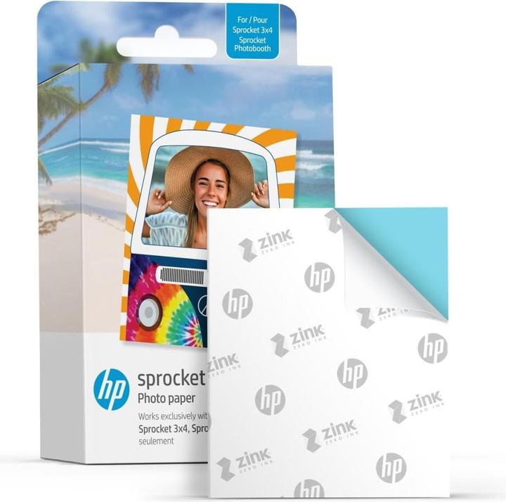 Actual product image HP Sprocket 3x4 Film (100) (3.5 x 4.25 inch, 100 x)