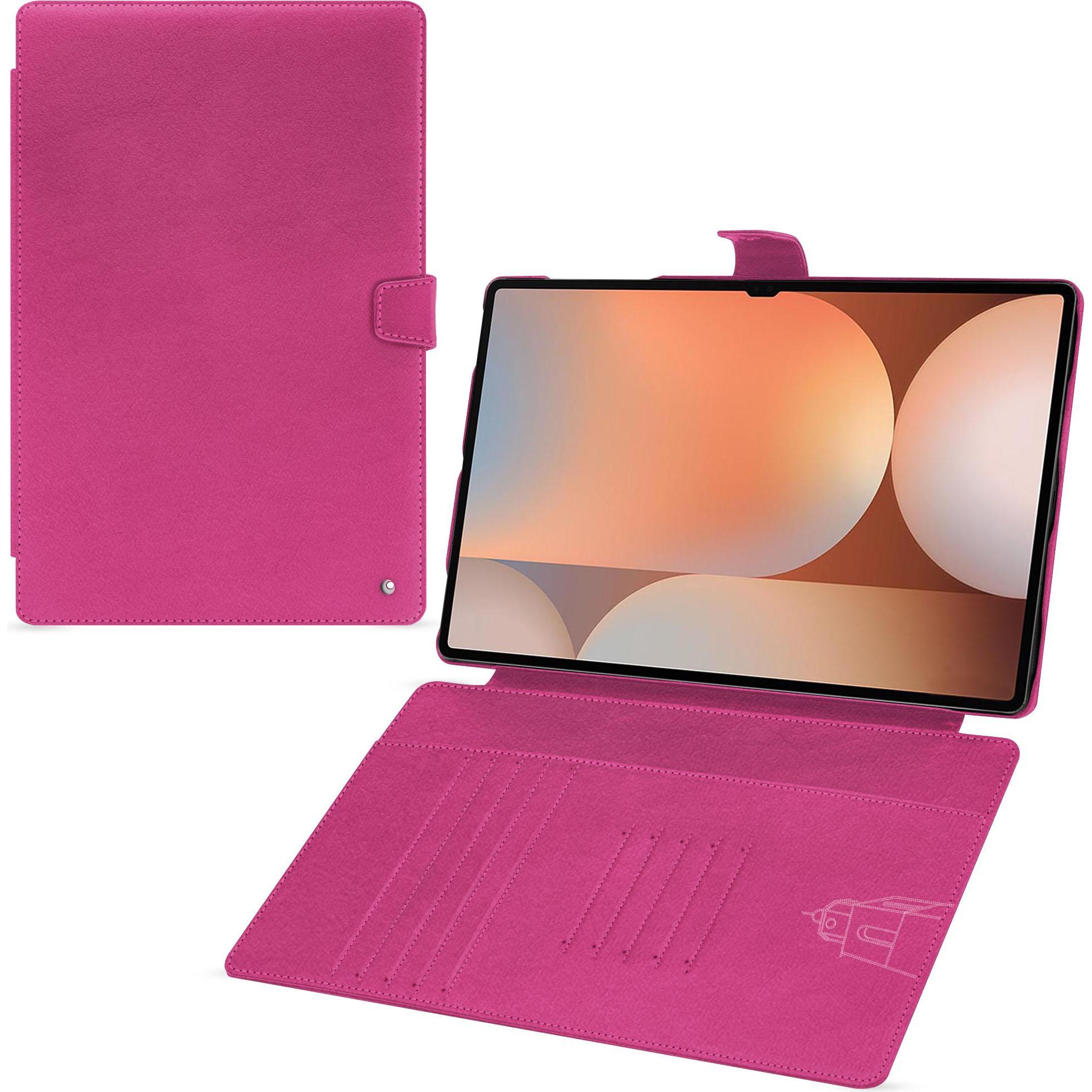 Thumbnail - Noreve Lederschutzhülle für Samsung Galaxy Tab S10 Ultra (Galaxy Tab S10 Ultra), Tablet Hülle, Rosa