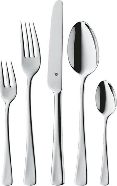 Besteck Besteckset 12 Personen Denver 60tlg Monoblocmesser Edelstahl poliert (60 Stück, Besteck Set)