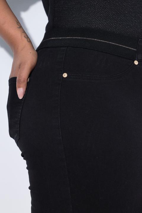 Image du produit Ulla Popken Jegging stretch Sarah, jambe étroite et ceinture élastique (48)