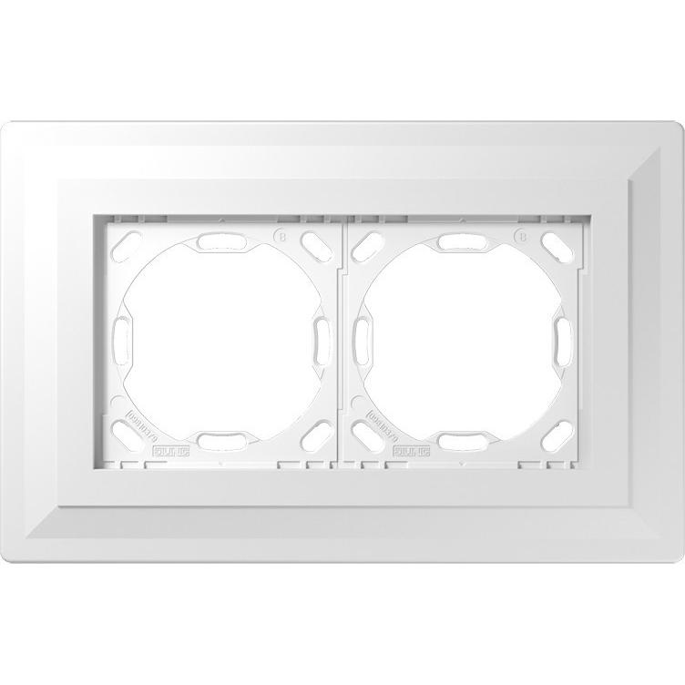 JUNG, Zubehör Schalterprogramm, Rahmen 2f ws LS / LS ZERO Kst PA982G125-3