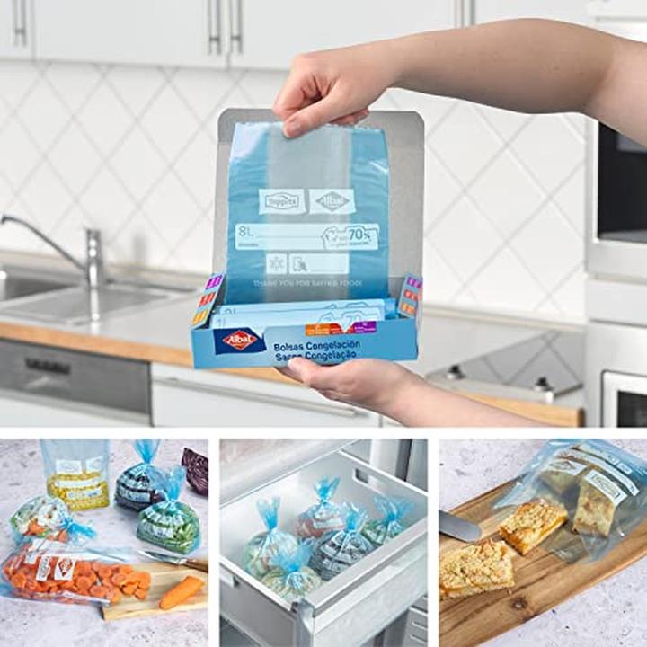 Actual product image Albal Reusable bags for food freezer 45 pieces (45x)